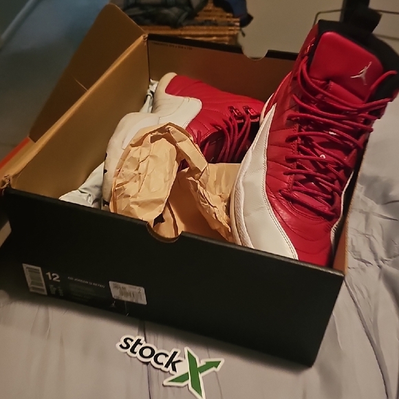 Jordan Red and White Athletic Sneakers - Picture 6 of 6